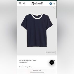 The Perfect Crewneck Tee in Allday Jersey